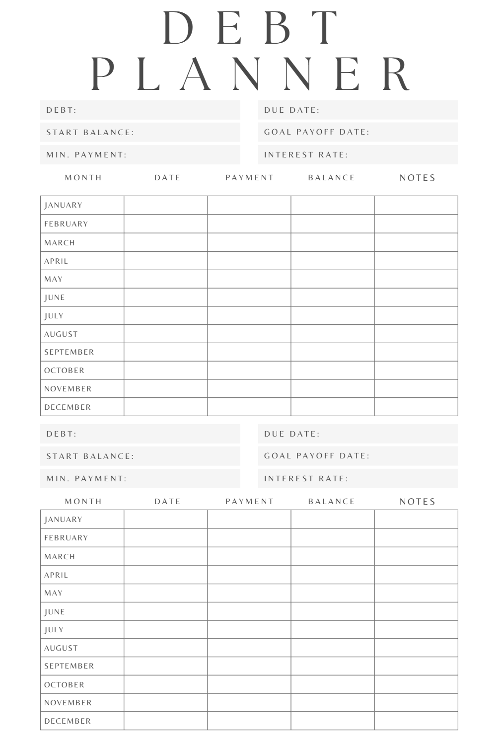 Budget Planner (DIGITAL PDF FILE)