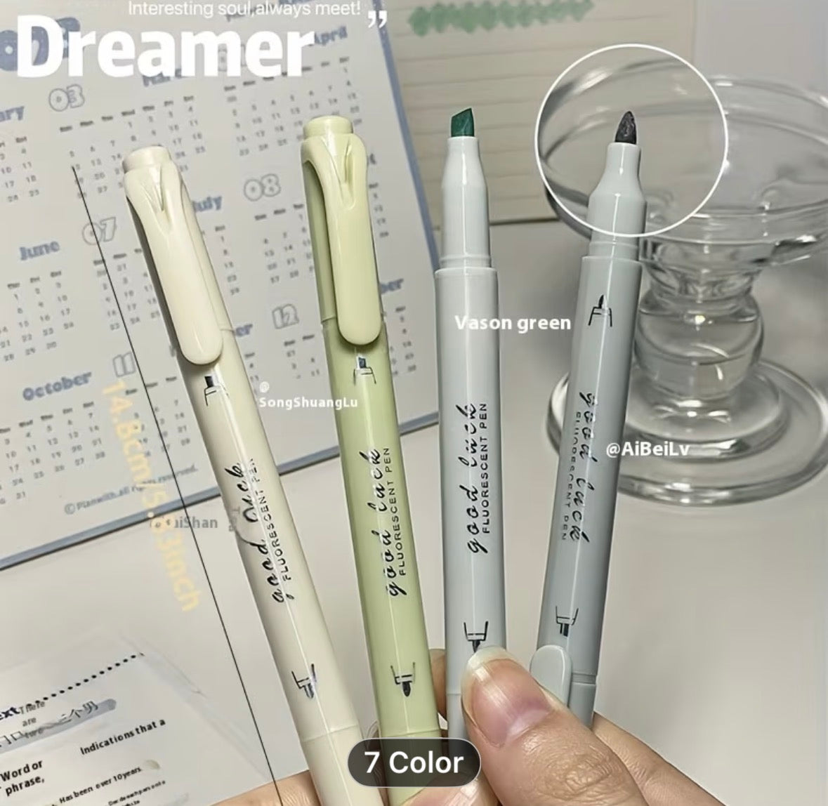 Highlighters (green series)