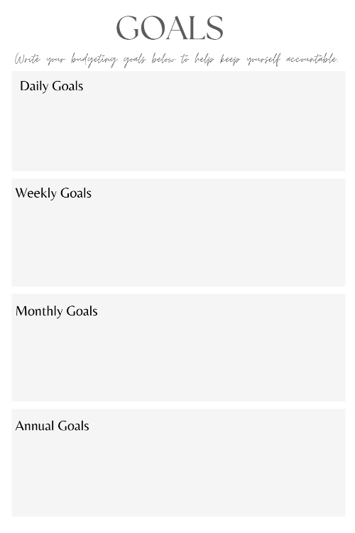 Budget Planner (DIGITAL PDF FILE)