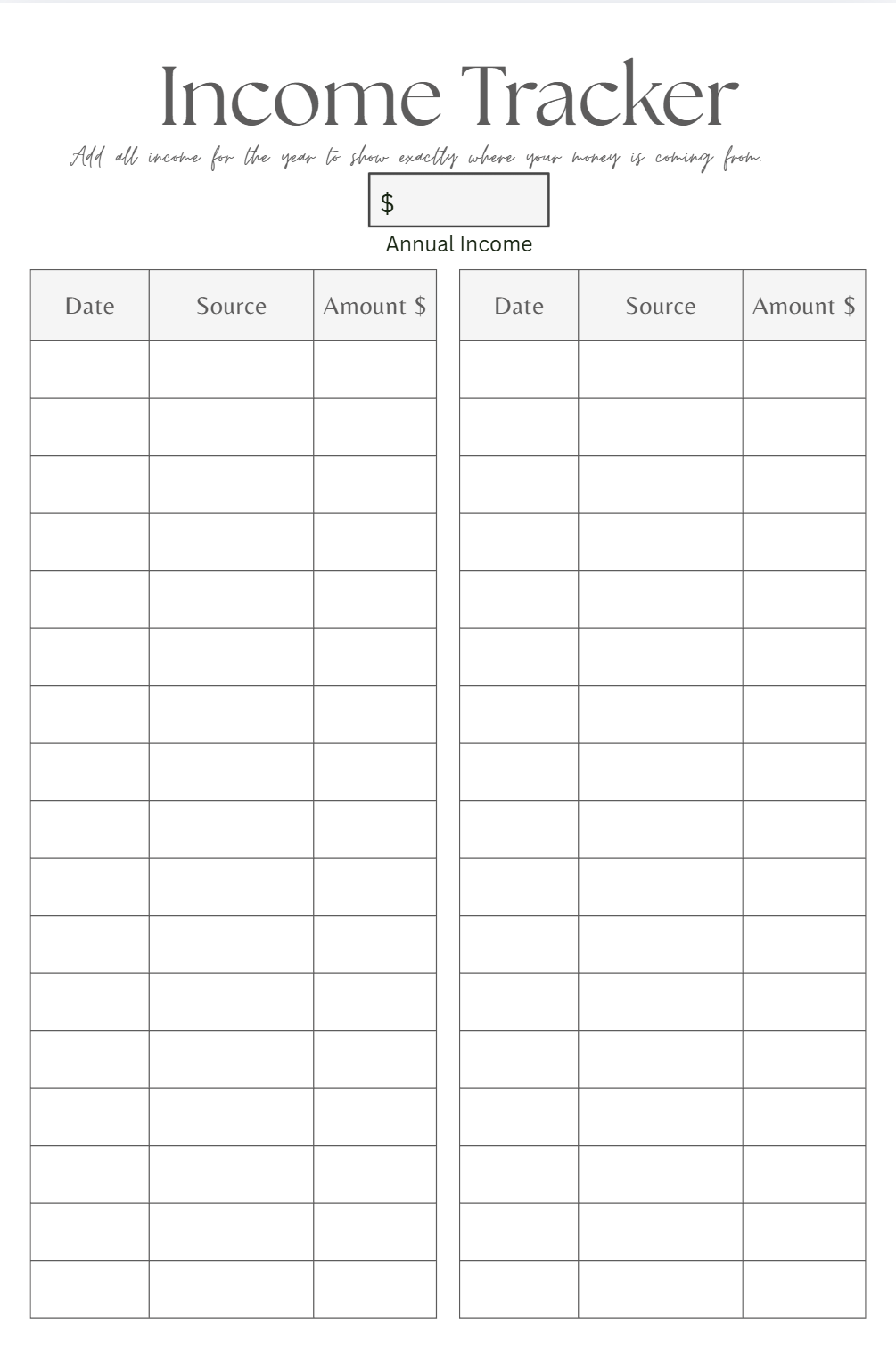 Budget Planner (DIGITAL PDF FILE)