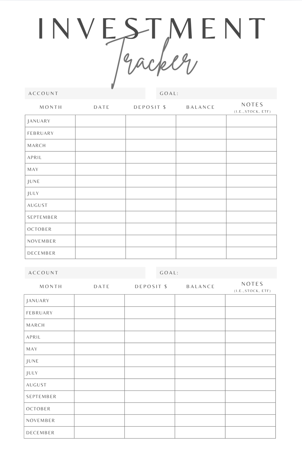 Budget Planner (DIGITAL PDF FILE)