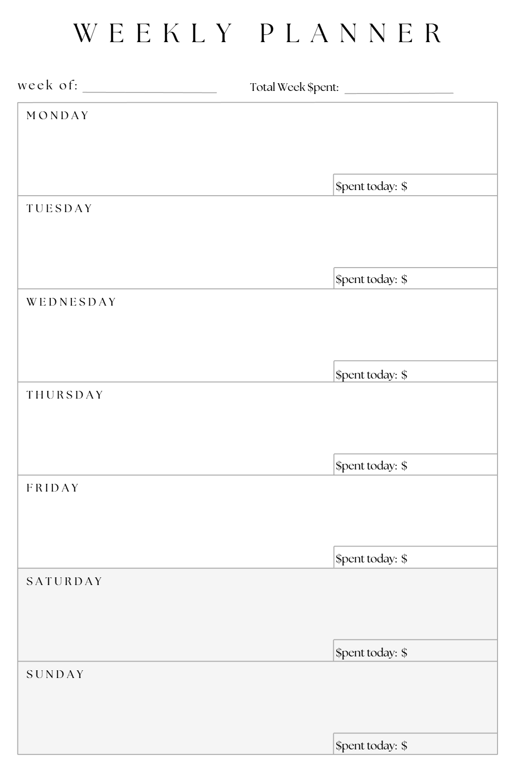 Budget Planner (DIGITAL PDF FILE)